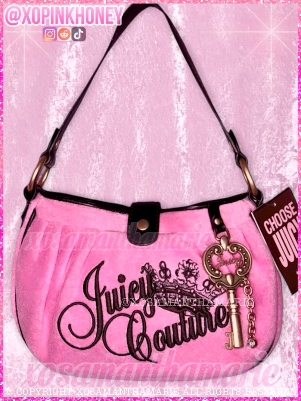 Rare Y2K Vintage Juicy Couture Pink Bag